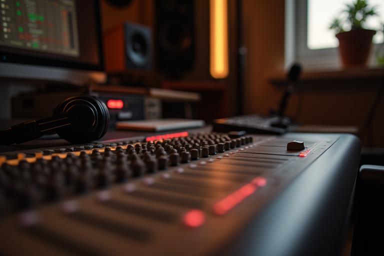 Professionelles Tonstudio Mischpult